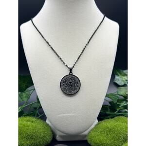 Handmade Black Medusa Necklace